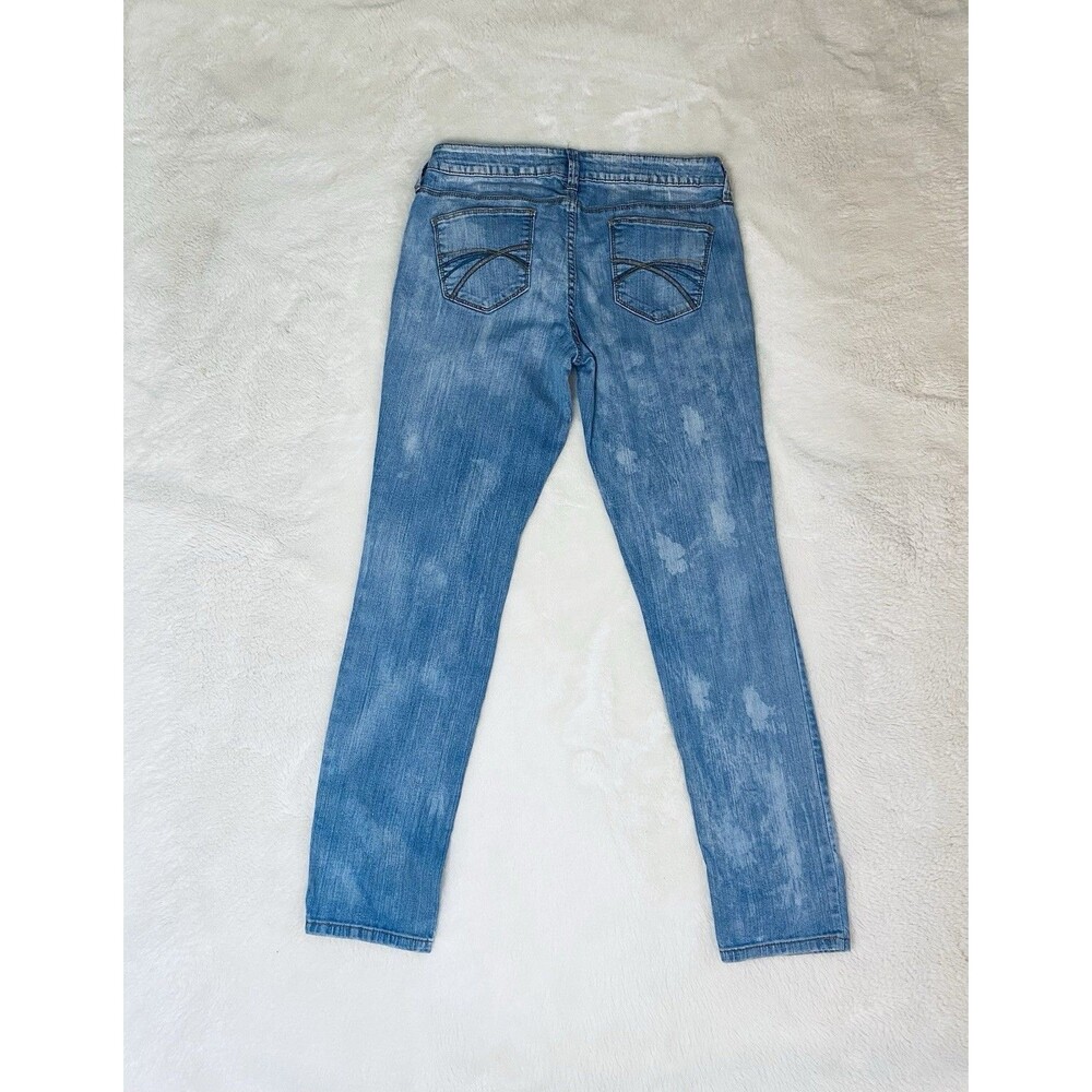 Decree Women’s Size 13 Light Wash Skinny Jeans Y2K Faded Denim - Picture 7 of 7